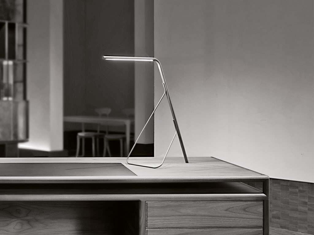 Features energy-efficient LED strip lights.