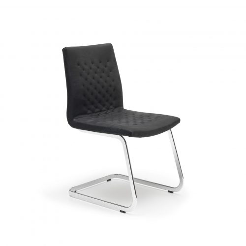 DS thousand fifty one seat and backrests. low-back, without armrests, with cantilever base on a white background.