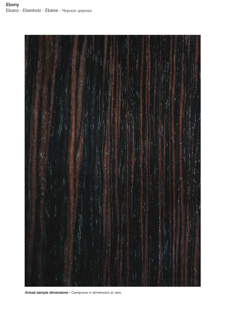 Plain finish wood sample in a dark brown color on a white background.