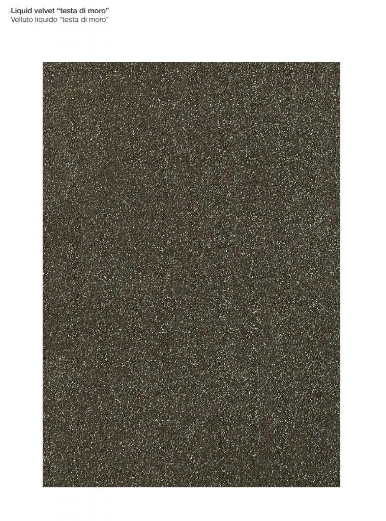 Velvet finish wood sample in a brown color with a smooth, luxurious texture, on a white background.