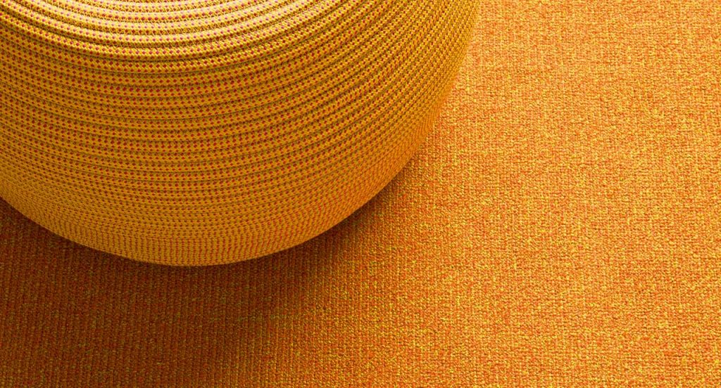Orange Policromo-Policromo Double rug.