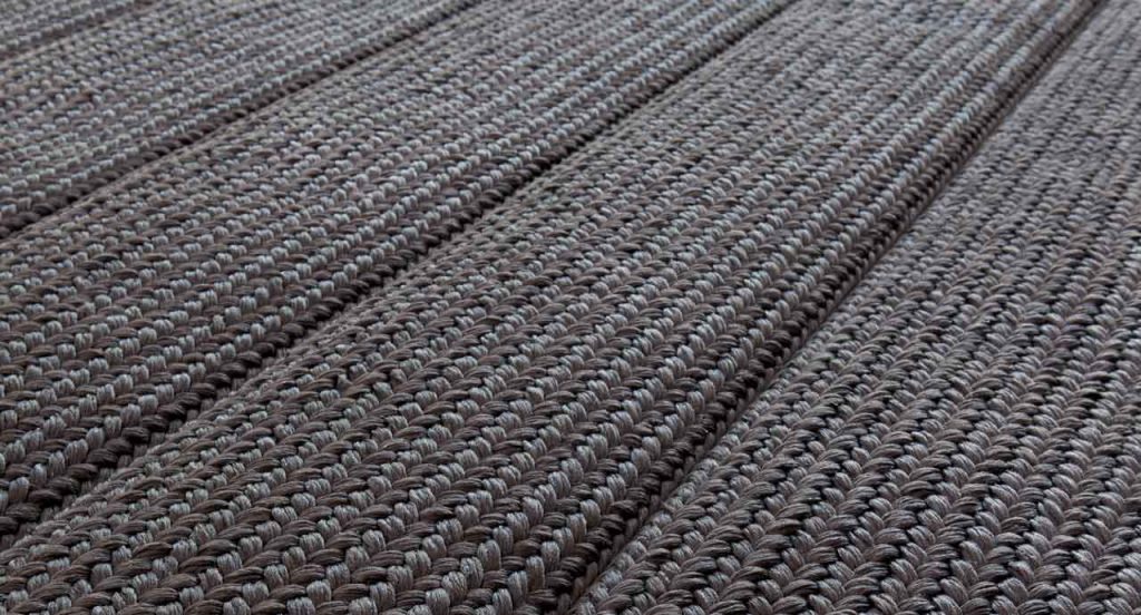 Sahara rug made of brown Aquatech braids.