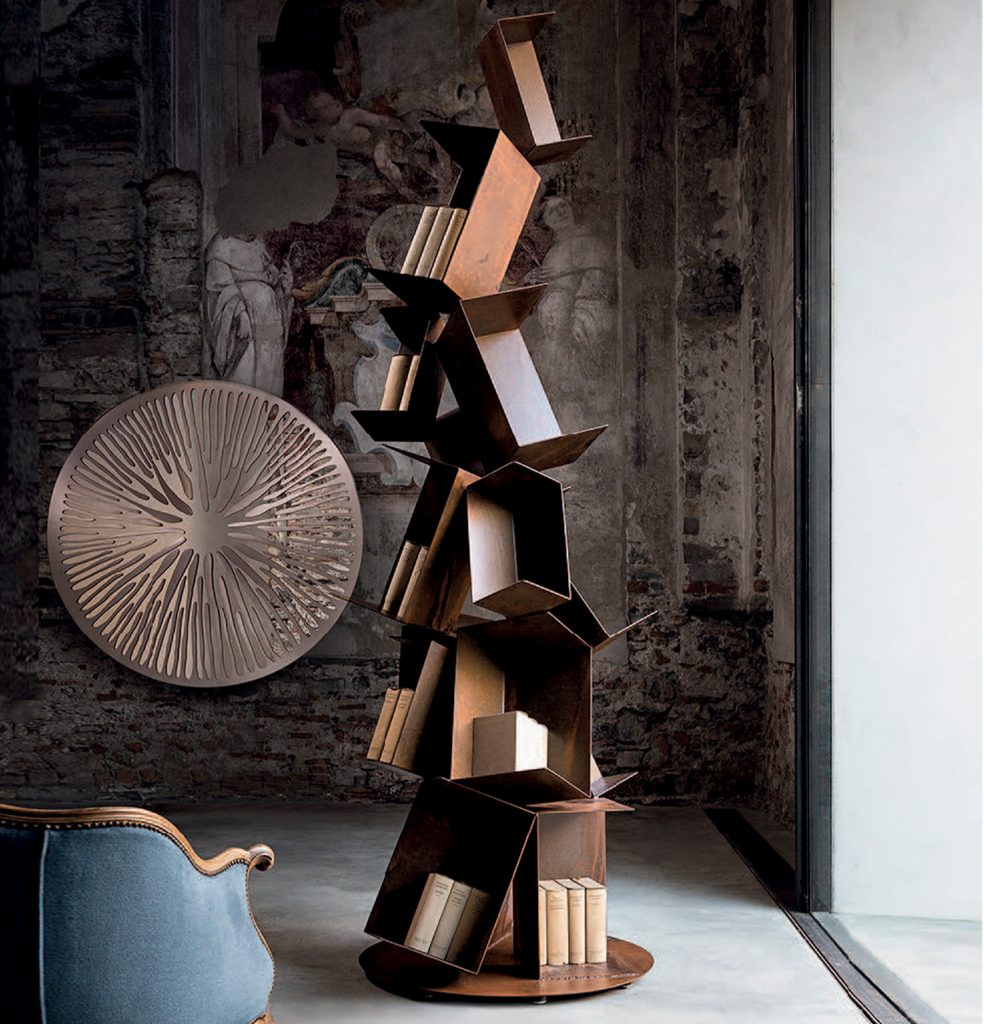 Collapse Sculptural Bookcase