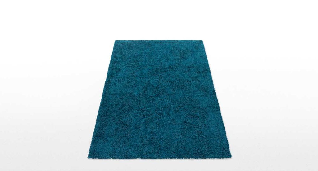 Blue Wind rug in Round Rope braid style on a white background.