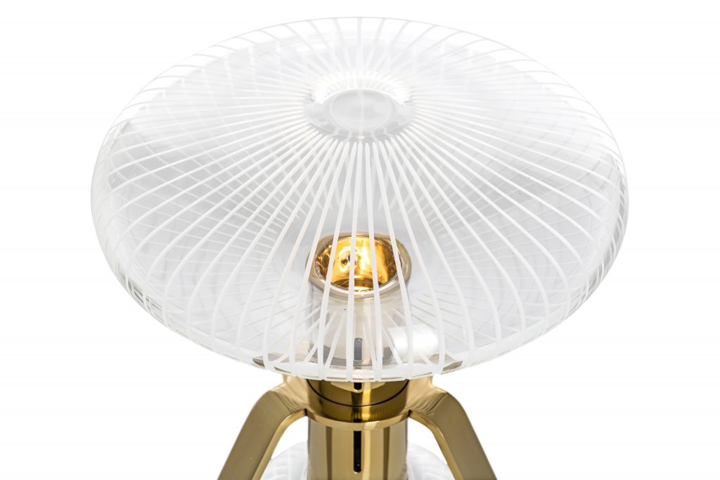 Cipher Table Lamp Small Clear