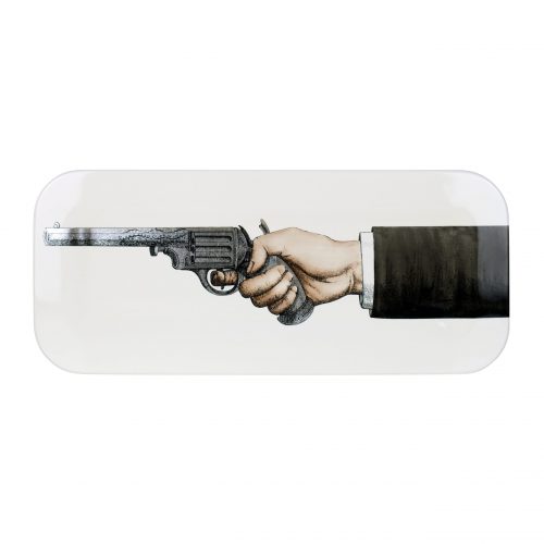 Braccio Con Pistola Tray in front of a white background