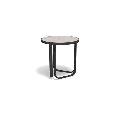 Thea Eight Side Table in white in front of a white background
