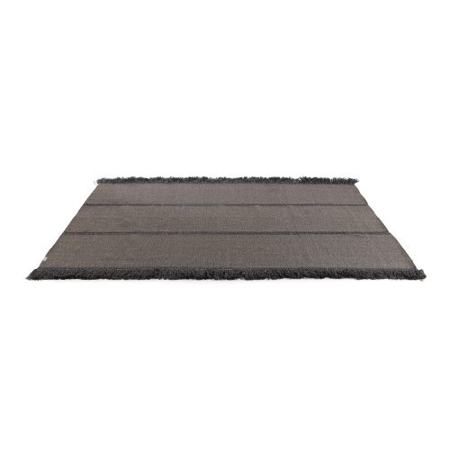 Triptyque One Rug in black color in front of a white background