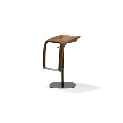 Leaf low back barstool in front of a white background