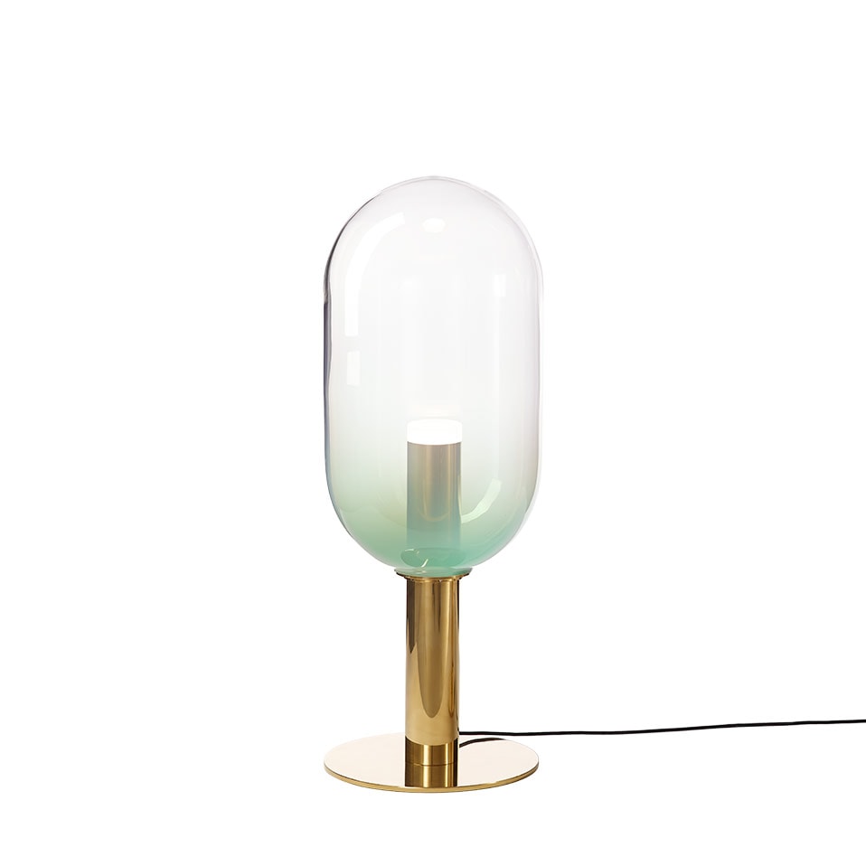 Phenomena floor lamp in front of a white background