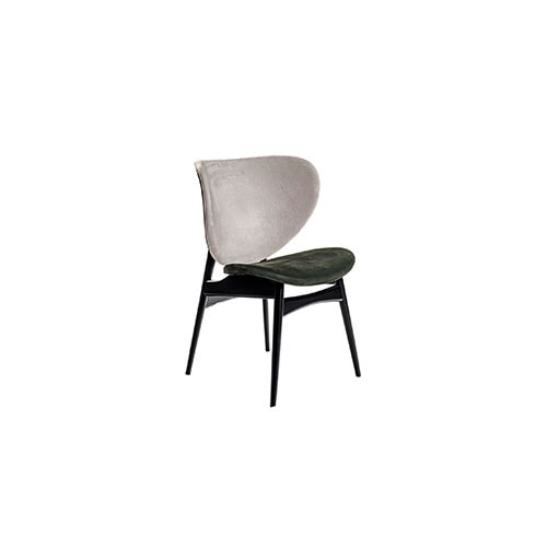 Angled view of Alma Chair in front of a white background