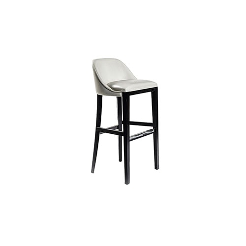 Angled view of Décor high barstool in front of a white background