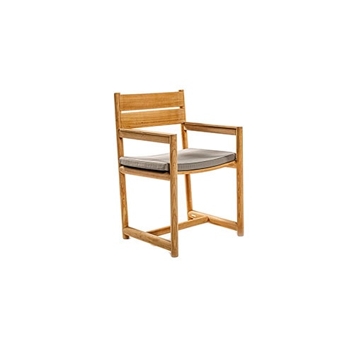 Angled view of Orson Five outdoor chair in front of a white background
