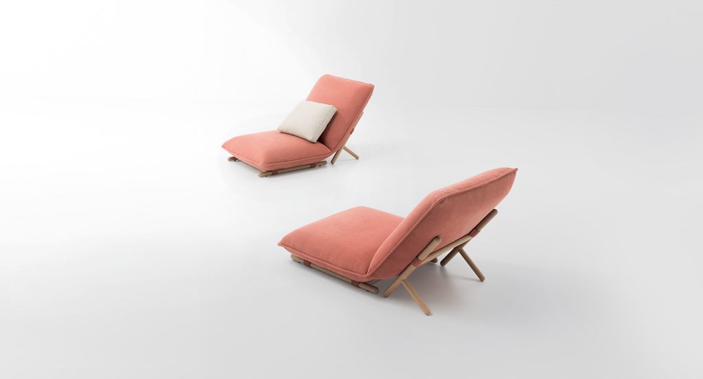 Pair of Hiro Lounge Chair in front of a white background