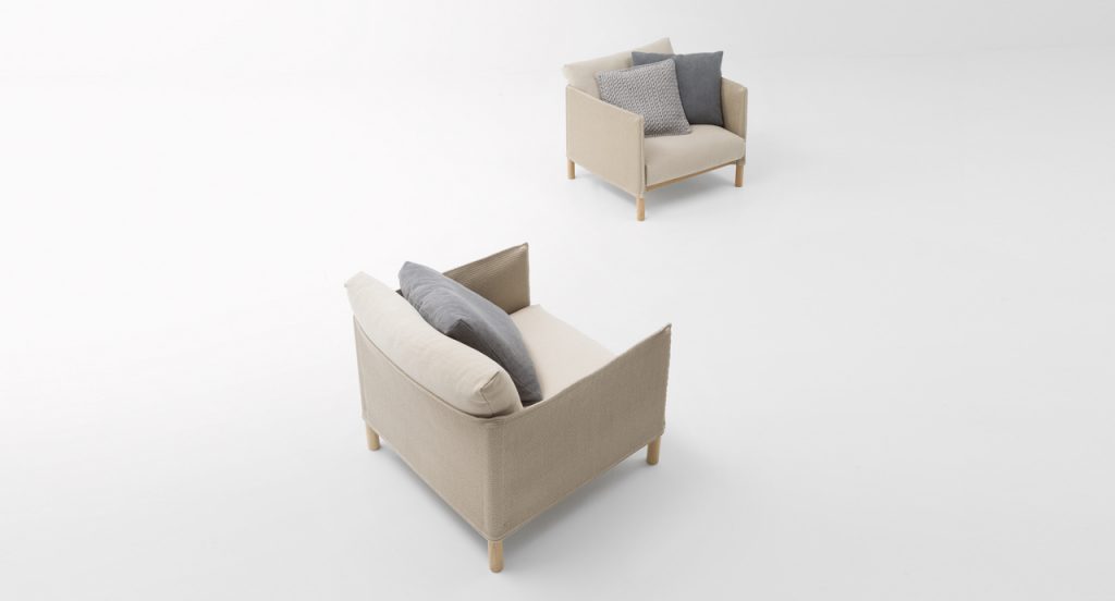 Pair of Vespucci Armchair in front of a white background