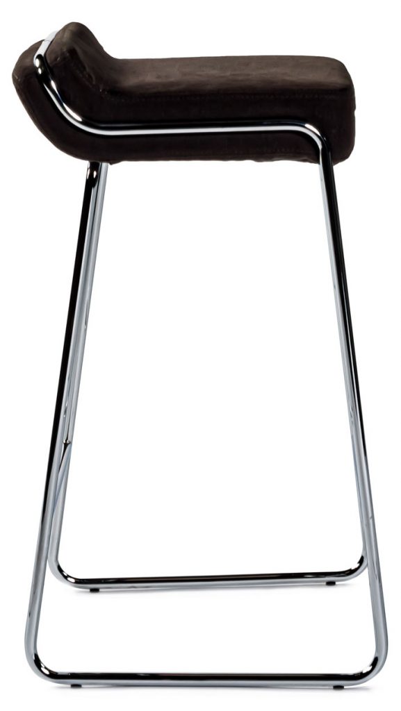 Side view of Otto counter height barstool in front of a white background