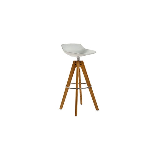 Flow barstool in front of a white background