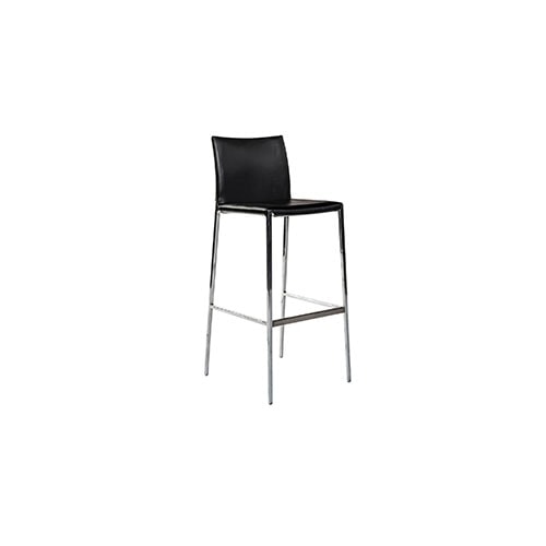Angled view of Lio counter height barstool in front of a white background