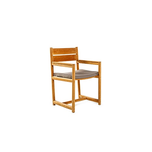 Angled view of Orson Four outdoor chair in front of a white background