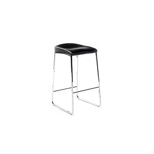 Angled view of Pilo counter stool in front of a white background