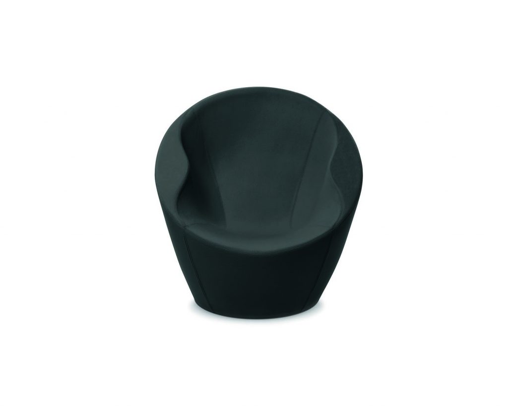 Ouch&Kouch in dark grey color in a single form in front of a white background