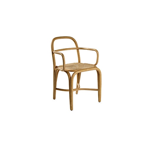 Fontal chair in front of a white background