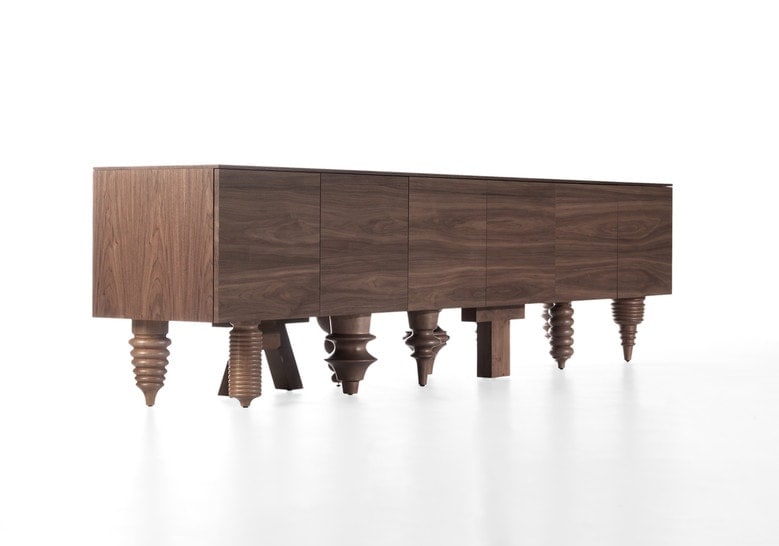 Walnut Multileg Cabinet