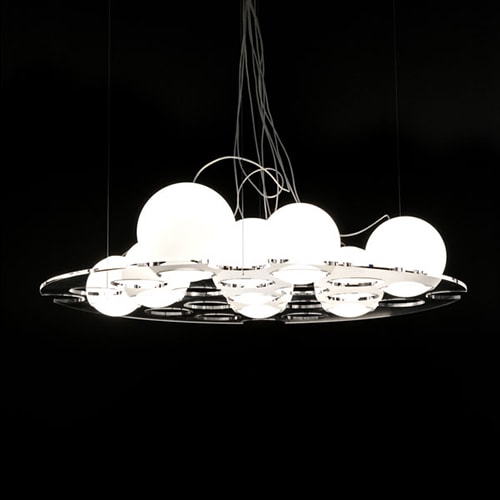 Plateau: A ceiling lamp reimagining the classic sphere shape.