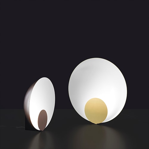 Elegant semi-spherical table lamp design.