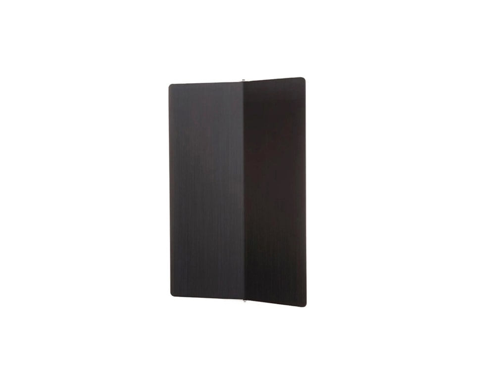 diffuser made of aluminum and black LED lights in a white background