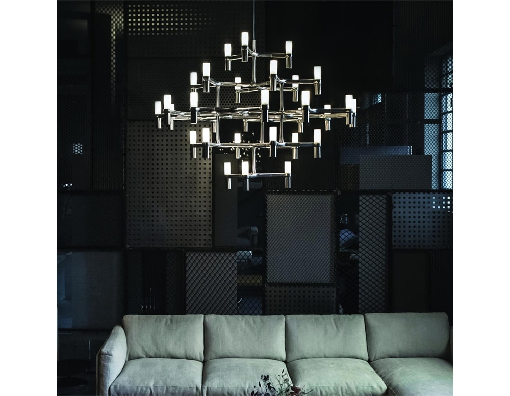 Transform your space with the delicate and enchanting glow of this chandelier.