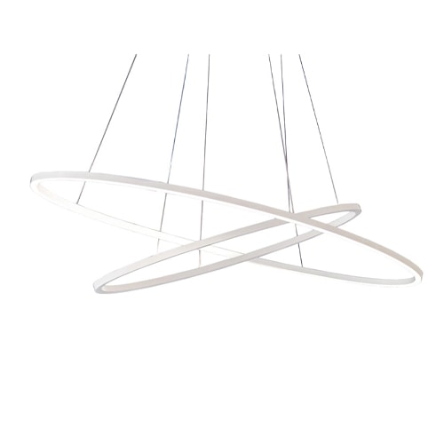 This LED pendant offers versatile up and down diffused lighting.
