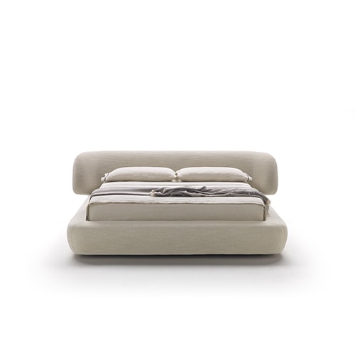 The Drew bed exudes softness, warmth, and elegance.
