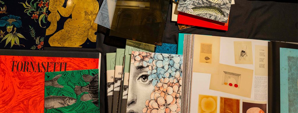A captivating collection of Fornasetti’s iconic designs, blending whimsical imagery with masterful craftsmanship to create timeless artistic expressions.