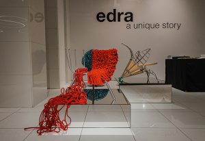 A striking statement piece from Edra, showcasing bold design and artistic craftsmanship with vibrant textures and modern aesthetics