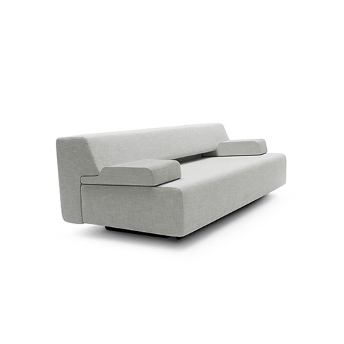 Piece of seating furniture in beige color fabric