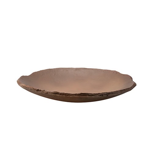 Handcrafted natural bowl with an organic rim and earthy texture, designed to bring a rustic yet refined touch to any table or display.