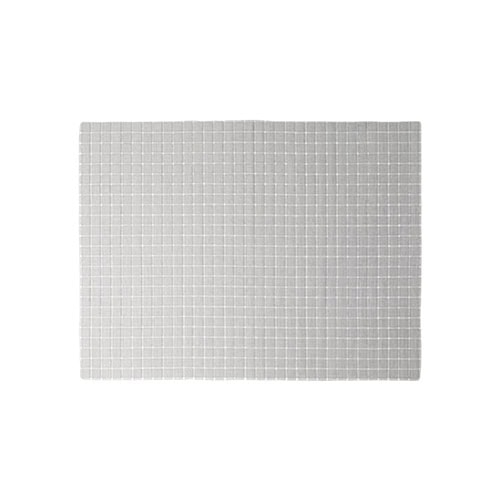 Contemporary outdoor rug featuring a clean grid pattern in neutral tones, designed for durability and style in open-air living spaces.